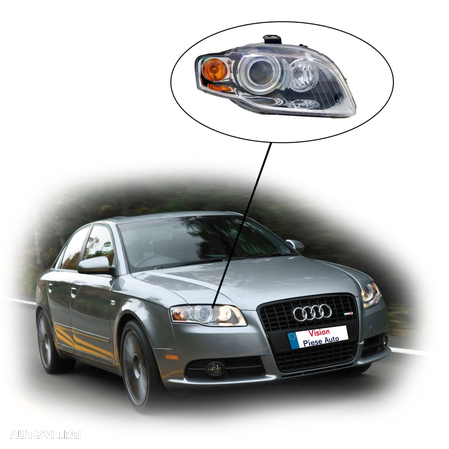 Far Dreapta Xenon Nou Audi A4 B7 DTM Sedan 4-usi 20-11427-05-2 8E0941004AM / 8E0941030AS / 8E094103 - 1