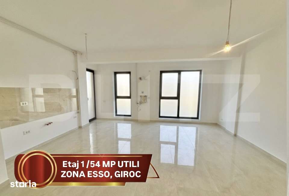 Etaj 1, Apartament cu 2 camere, 54 mp utili + 8,5 mp balcon, Zona Esso — fotografia 1