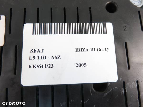 LICZNIK SEAT IBIZA III 1.9 TDI FR 6L0920820P - 7