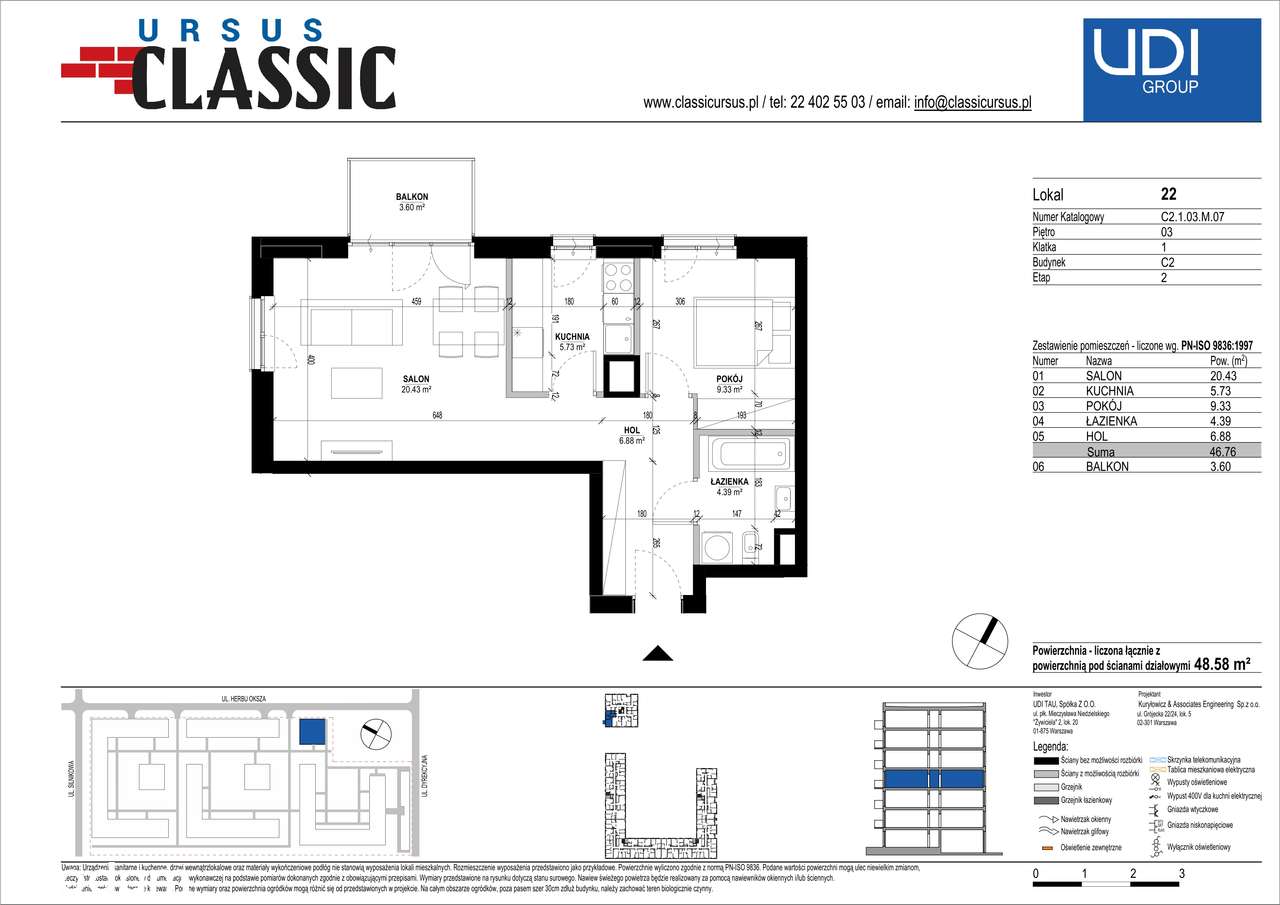 Ursus Classic | mieszkanie 2-pok. |C2_22 - Pełny obrazek: 2/7