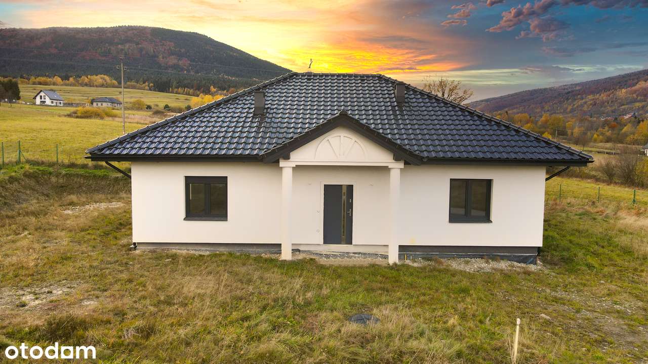 Przestronny dom z widokiem na góry Beskidu Wyspowego-13