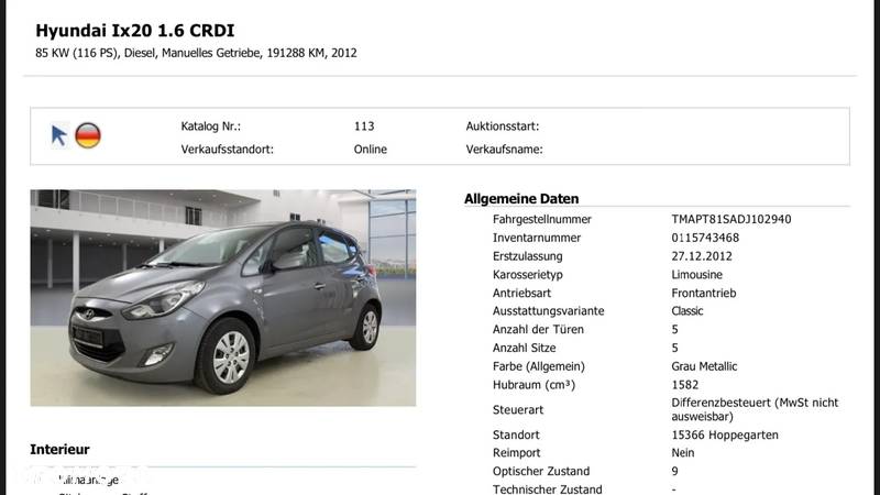 Hyundai ix20 1.6 CRDi blue Classic - 16