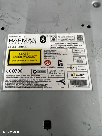 NAWIGACJA HARMAN AUDI A4 B8 LIFT A5 8R2035666E - 3