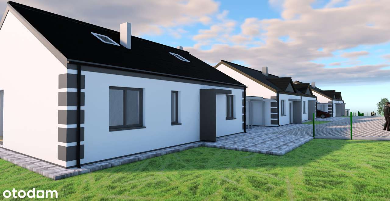 Nowe parterowe domy z pompą, fotowoltaiką, ogrodem-7