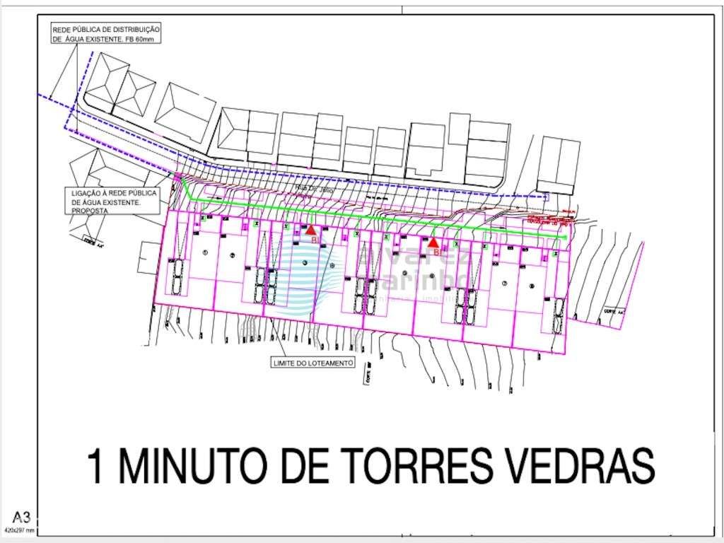 Lote de terreno para construir 8 moradias em banda - Grande imagem: 2/4