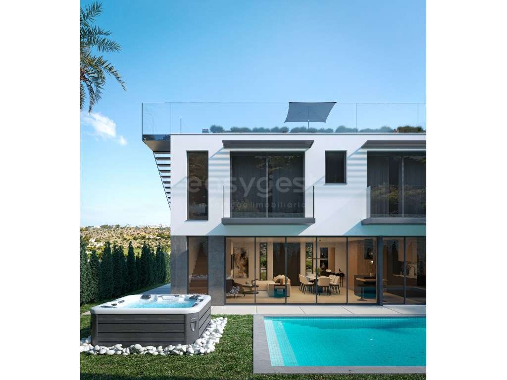 Moradia Contemporânea com 4 quartos em construção com piscina - Grande imagem: 2/21