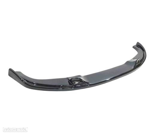 SPOILER LIP FRONTAL ​​​​PARA BMW E60 E61 03-10 LOOK M5 PRETO BRILHANTE - 3