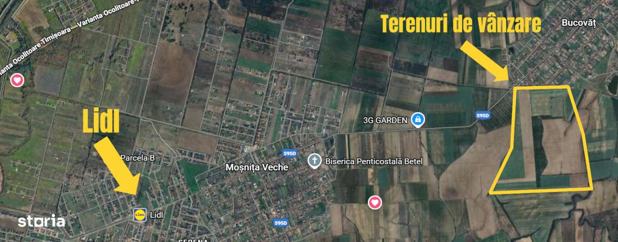 Oferta! Parcele de teren Bucovat cu toate utilitatile! - Imagine principală: 2/9