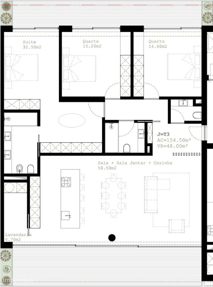 Apartamento T3 Novo - Centro de Santa Maria da Feira-9