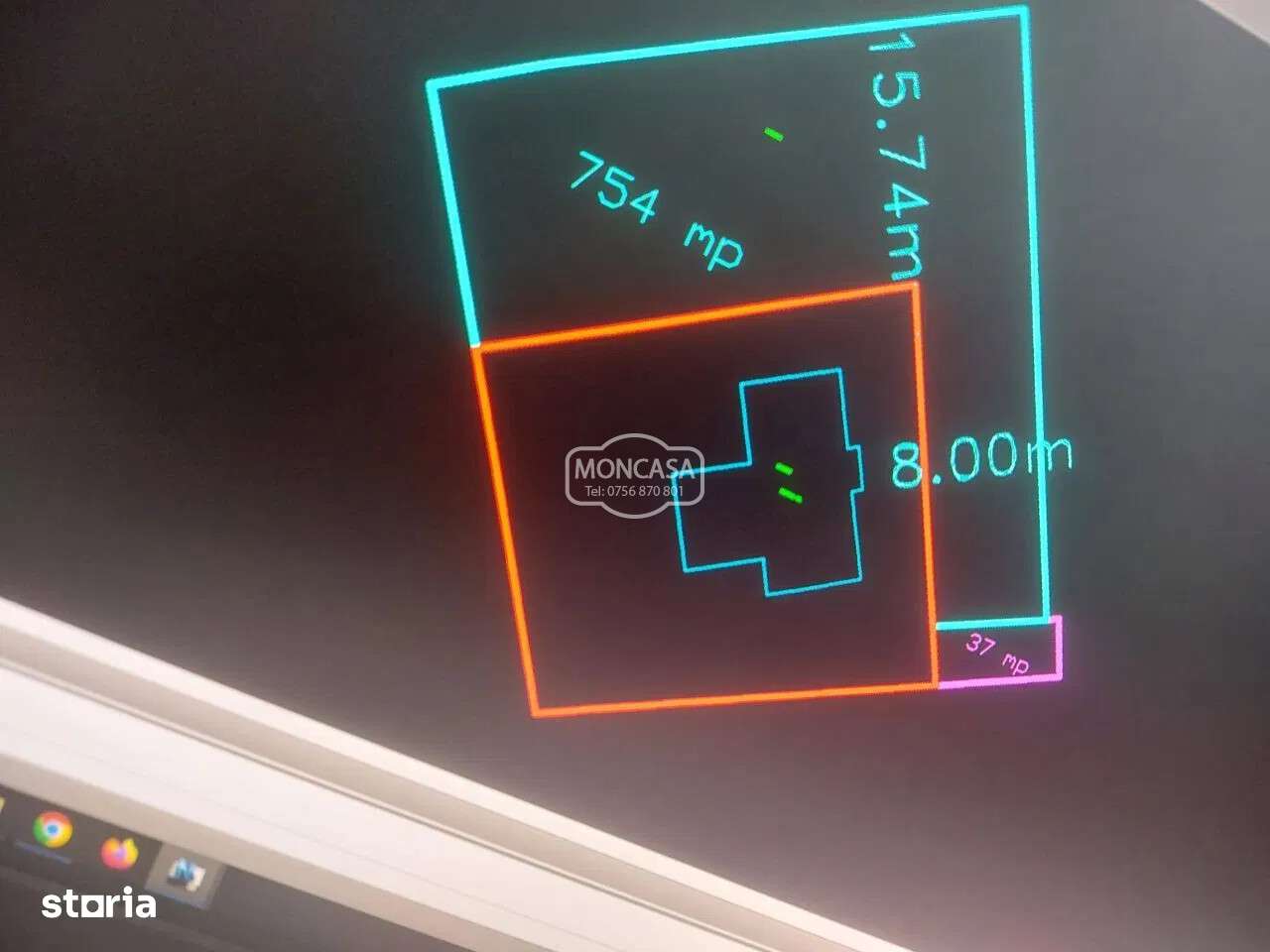 Teren intravilan zona Capat 1-Tex, suprafata de 754 mp - Imagine principală: 1/1