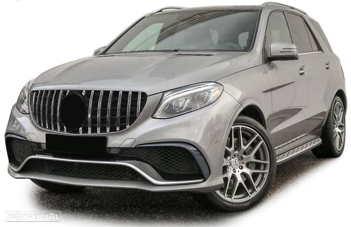 Grelha Frontal Mercedes GLE W166 SUV (2015-2018) Look GTR - 5