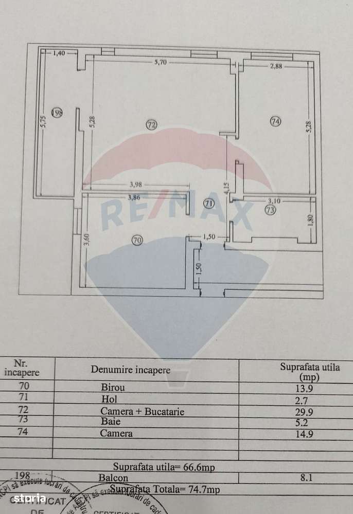 Apartament cu 3 camere de vânzare în zona Tomis Plus-17