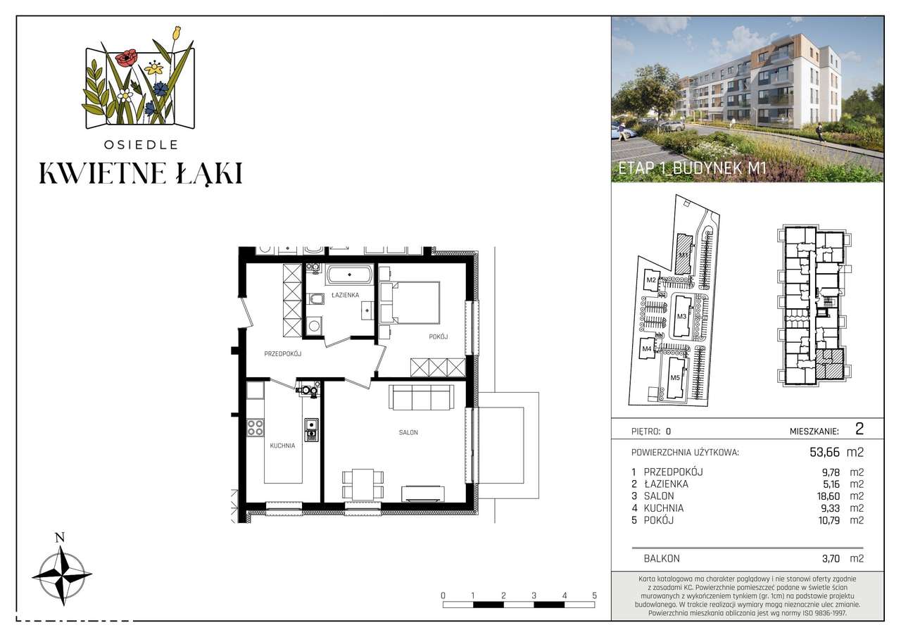Osiedle Kwietne Łąki | mieszkanie 2-pok. | 2+OGRÓDEK - Pełny obrazek: 2/9