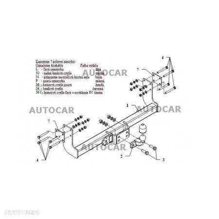 Carlig de remorcare pentru MERCEDES SPRINTER - platforma - sistem fix - din 1995 pana 2006 - 5