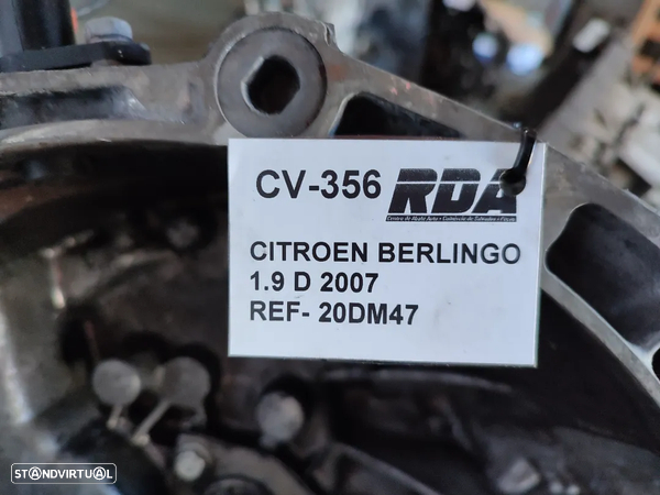 CV356 Caixa De Velocidades Citroen Berlingo / Peugeot Partner 1.9 D De 2007 Ref- 20DM47 - 5