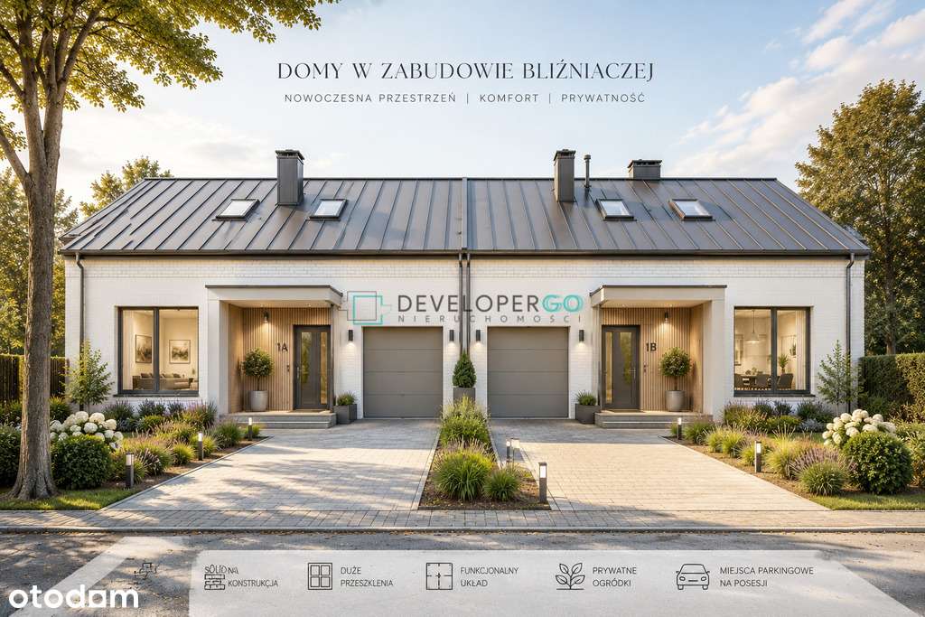 Budynek z cegły na zabudowę bliźniaczą