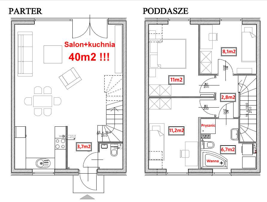 Nowe, gotowe domy, 4pok, 799tys zł! TOP lokalizacja. 0% prowizji ! - Pełny obrazek: 3/9