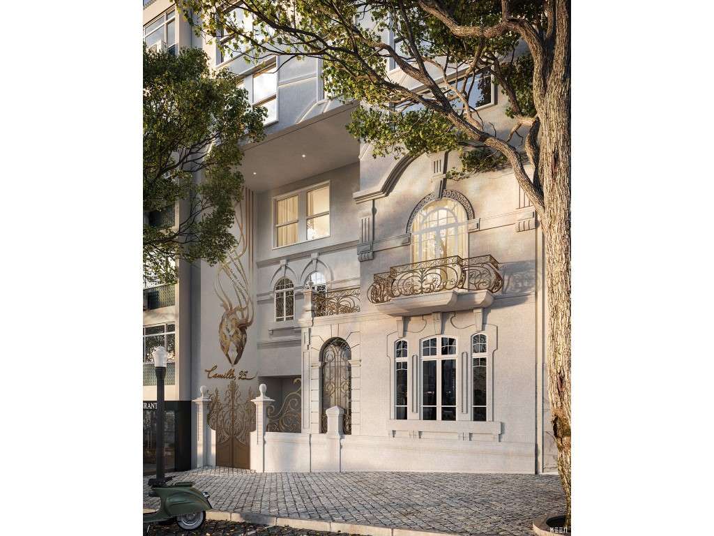 Apartamento T3 com garagem em palacete renovado em Lisboa - Grande imagem: 5/32