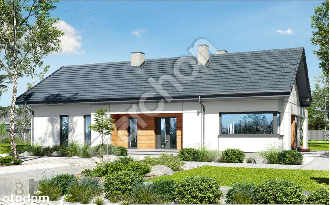 Krzyżanowice - gm. Bochnia - dom + garaż- stan surowy zamknięty.-15