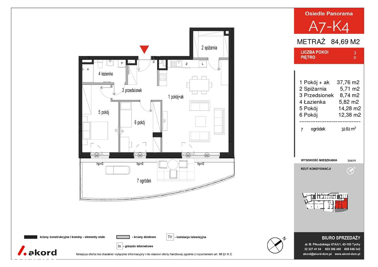 2 sypialnie, b. duży salon, spiżarnia, wys. 3m, SUPER układ! z G6 i P6 - Pełny obrazek: 2/12