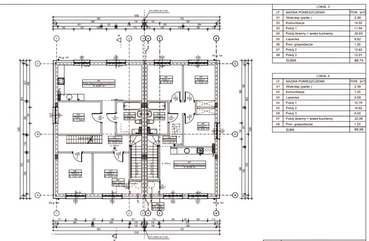 Mieszkanie dwie sypialnie i salon z wyjściem na ogród Lisowice - Pełny obrazek: 5/7