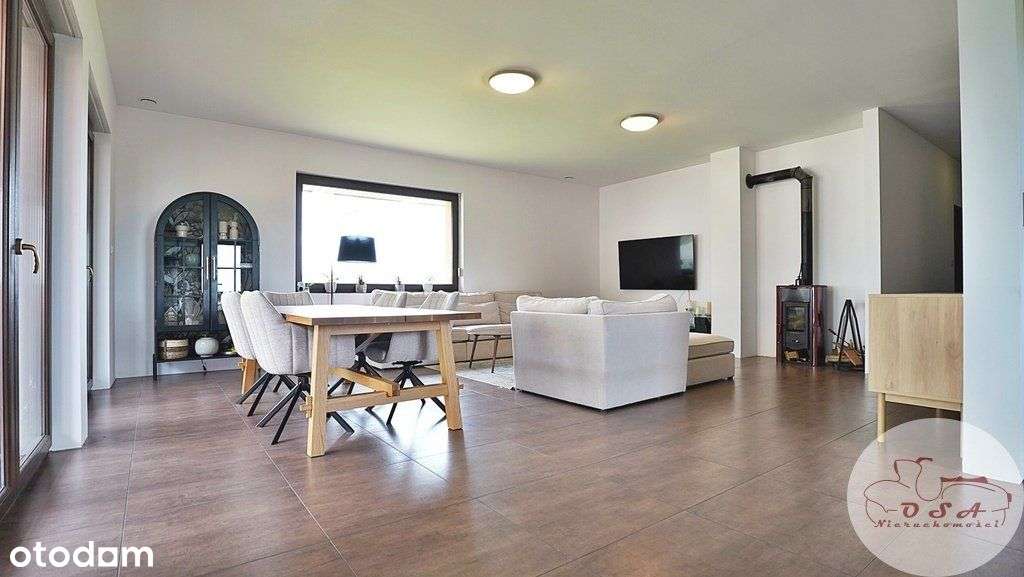 Parterowy wolnostojący duża działka Żabno Mosina-0