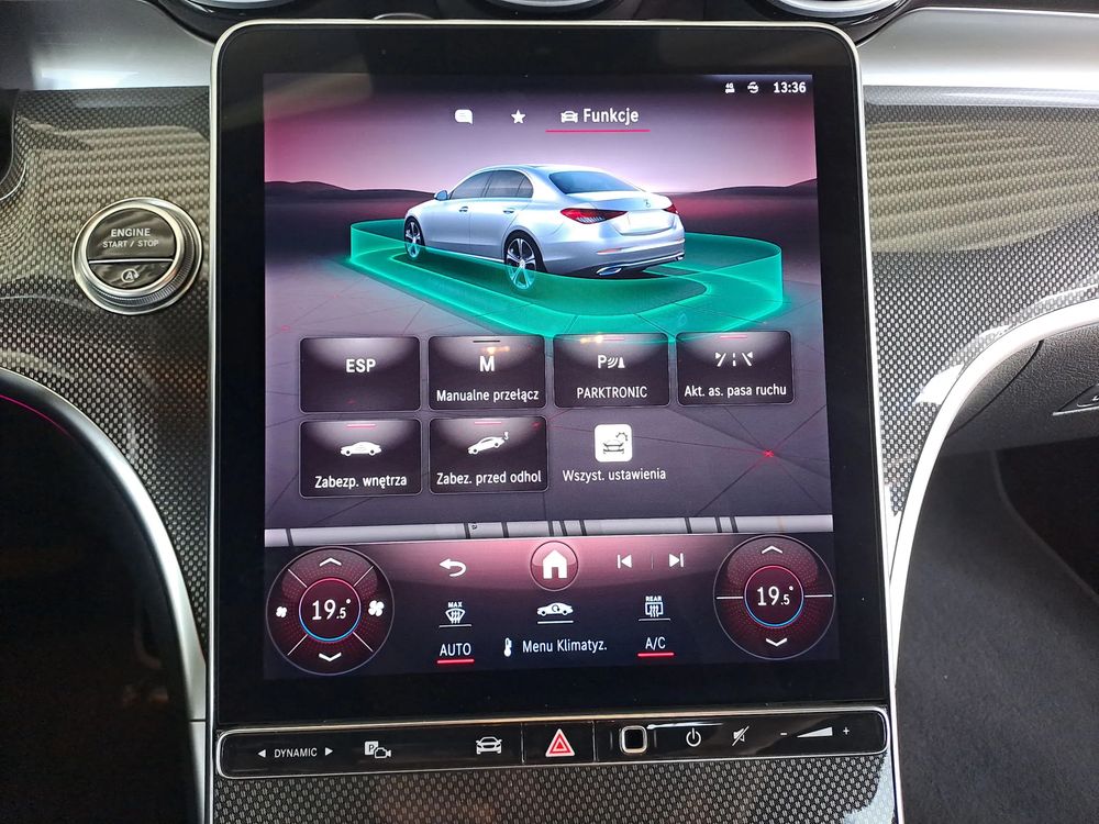 MERCEDES-BENZ KLASA-C C220D mHEV Avangarde Kamera 360 Blind Spot LED Ambiente Nawigacja