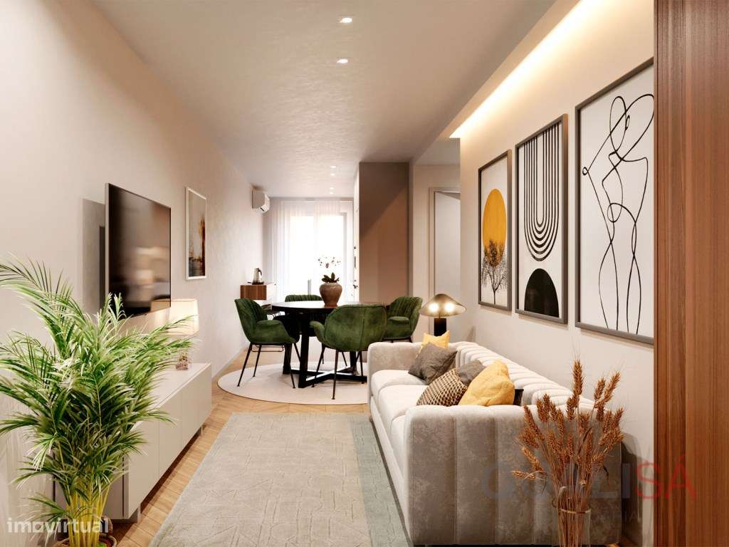 Apartamento T1 novo no centro histórico de Braga, no Largo Santiago...-3