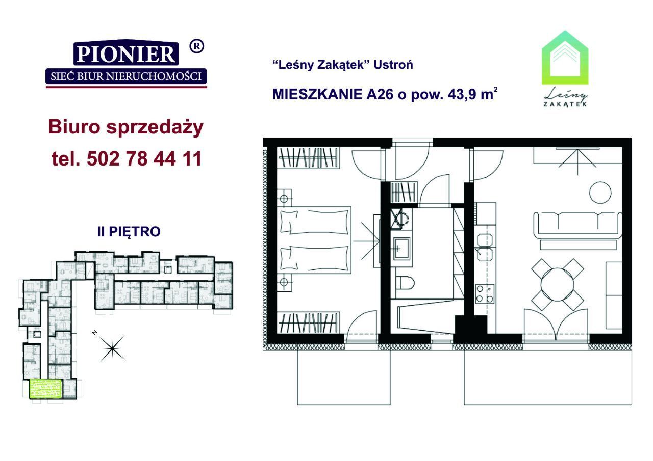 A26- apartament u podnórza Lipowskiego Gronia