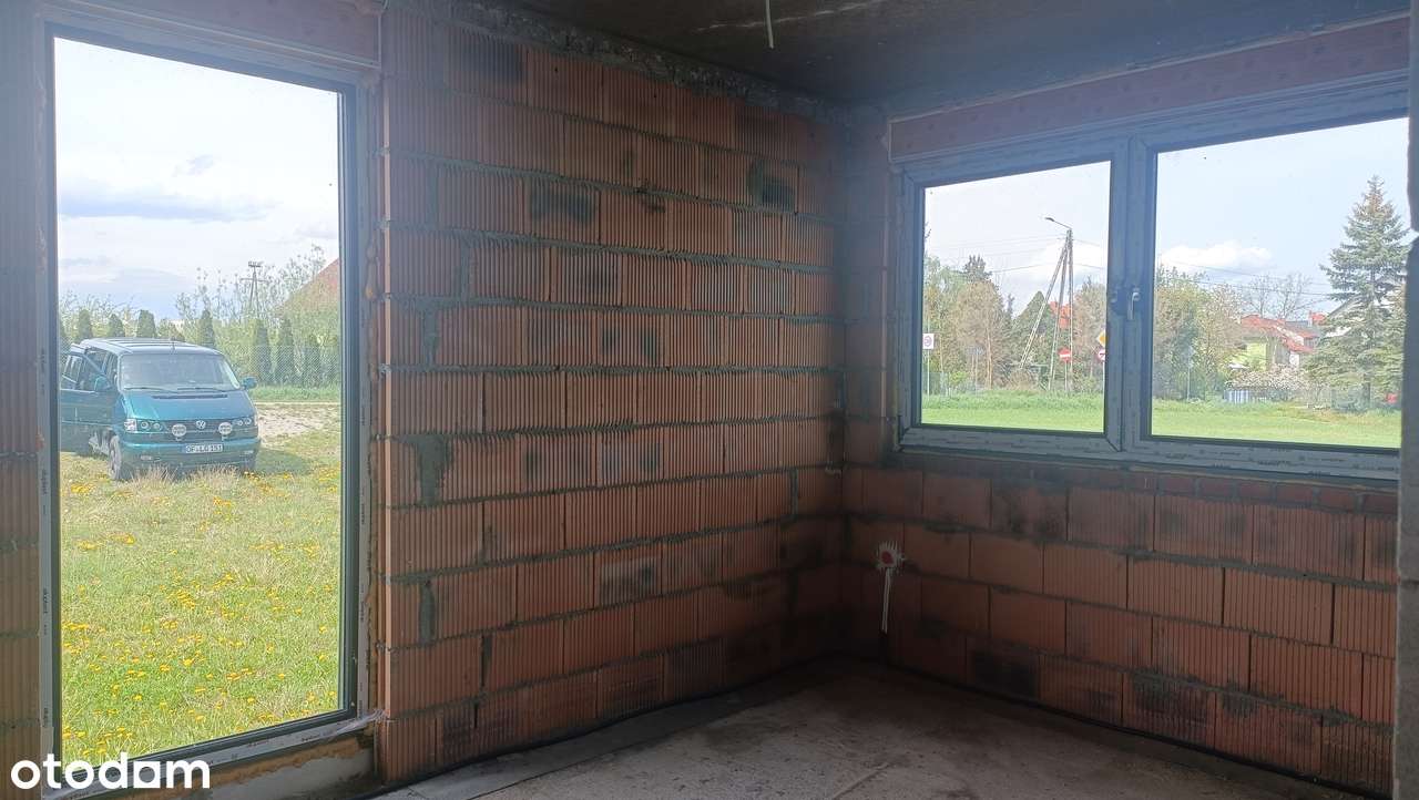 Piława Górna, 60km od Wrocławia, dom w trakcie budowy, duża działka!-5