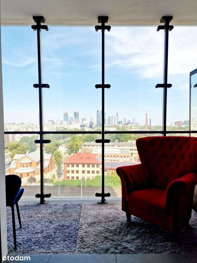 Apartament z widokiem na Warszawskie wieżowce-8