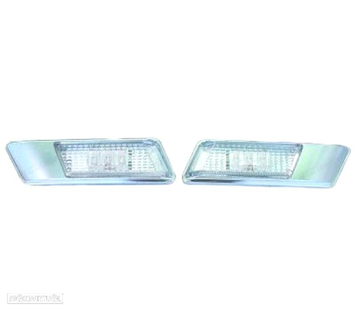 PISCAS LATERAIS LED E36 90-96 E34 88-95 FUNDO CROMADO - 1