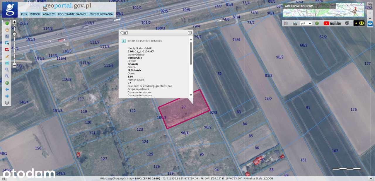Działka rolna siedliskowa - Gdańsk Orunia 4929 m2 - Pełny obrazek: 5/6