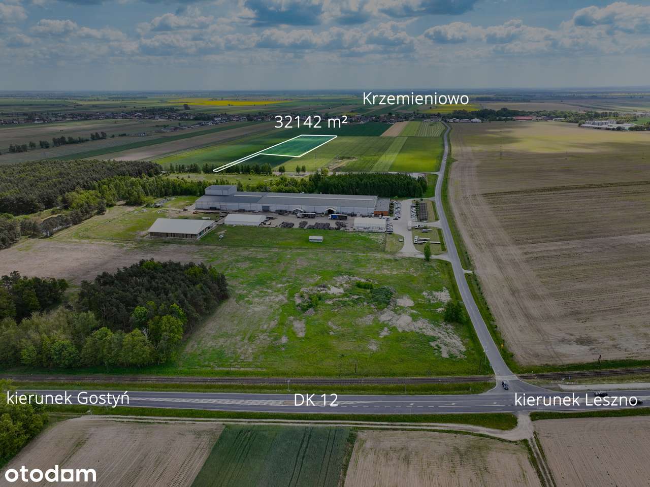 Działka usługowa 3,2ha. Idealna na hale i magazyny-1