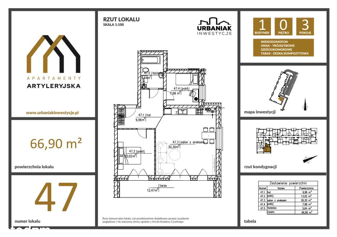 Mieszkanie własnościowe Apartamenty Artyleryjska-3