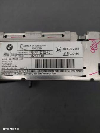 BMW E92 E93 RADIO CD 9227500 - 3