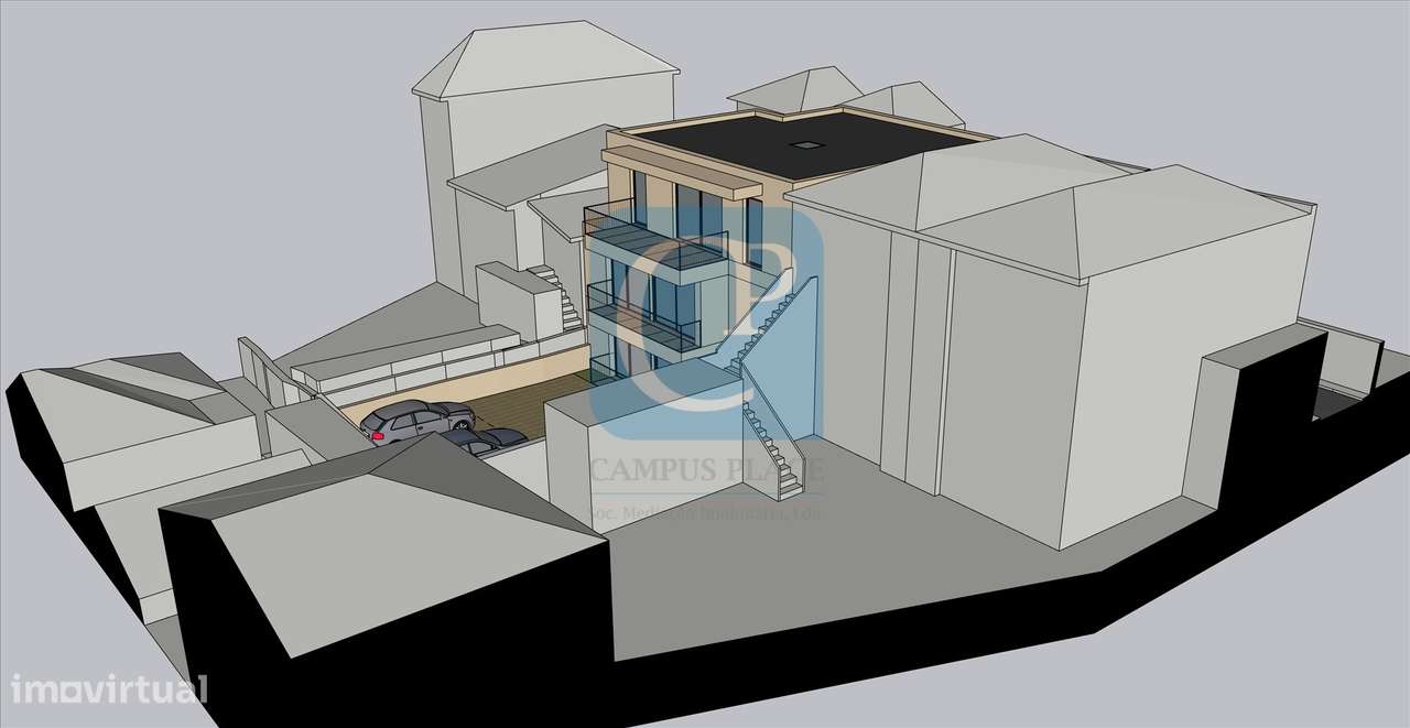 Terreno com Projeto de Arquitetura Aprovado em Pedrouços, Maia-1