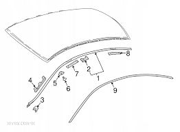 Przednia Spinka Listwy Dachu Mercedes C W205 - 2