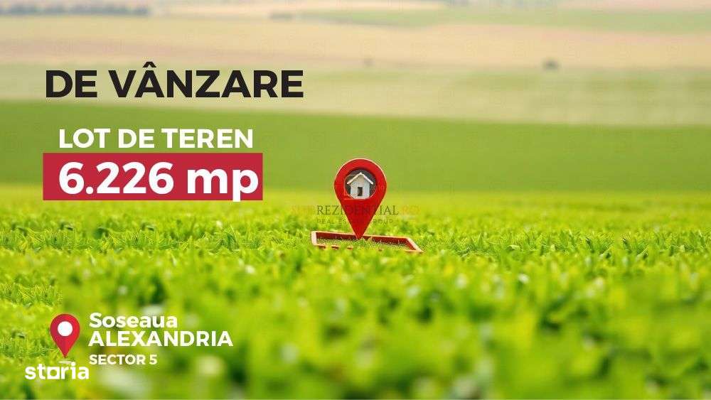 Teren cu autorizatie de constructie, 6226 mp, Soseaua Alexandriei, Sec - Imagine principală: 1/12