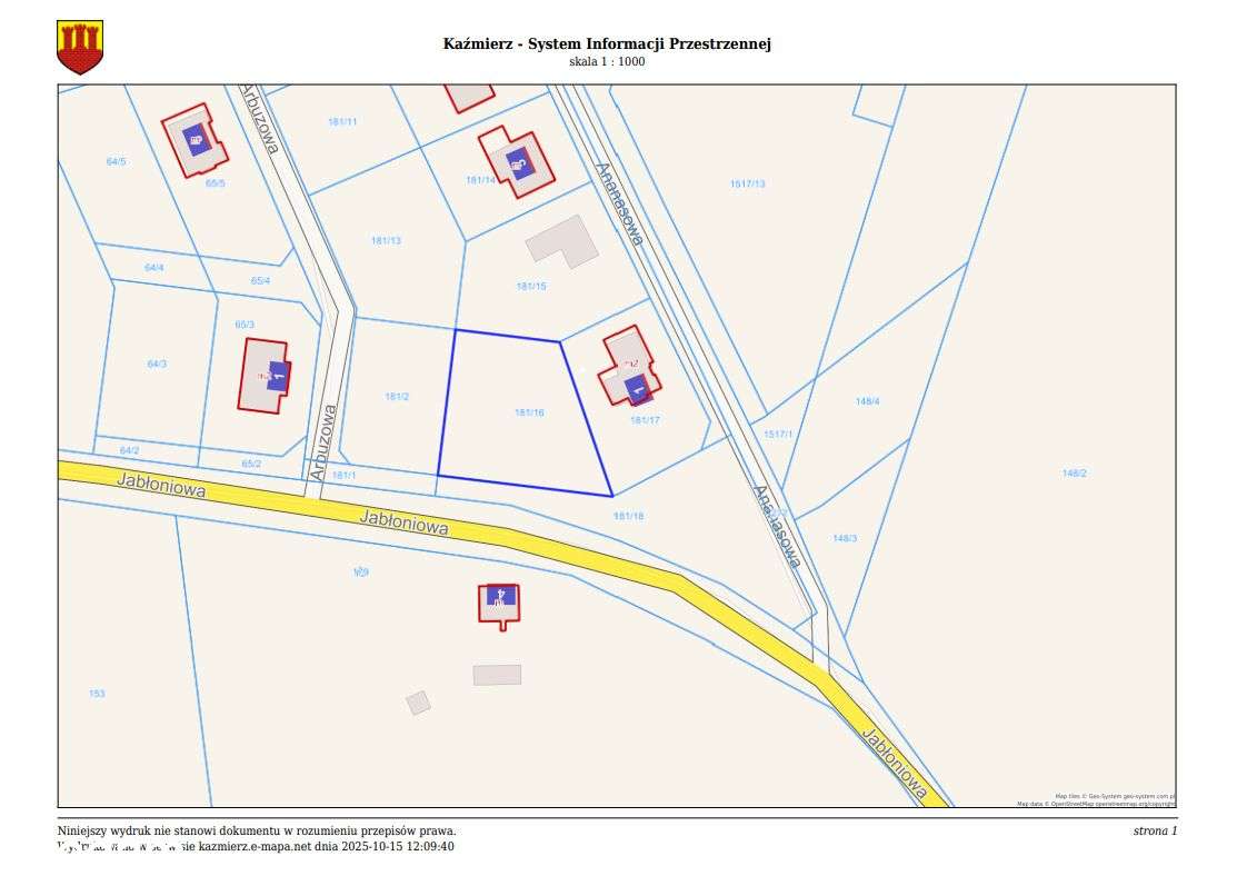 Działka (1 170 mkw.) Kiączyn, gm. Kaźmierz - Pełny obrazek: 5/5