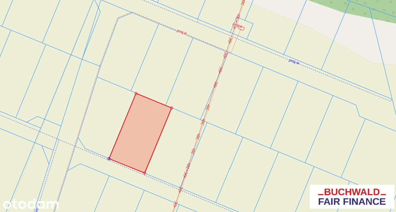 Atrakcyjna, prostokątna działka, z ogrodu widok na las-6