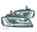 FARÓIS PARA AUDI A5 07-12 BI-XENON LED DAYLIGHT - 1