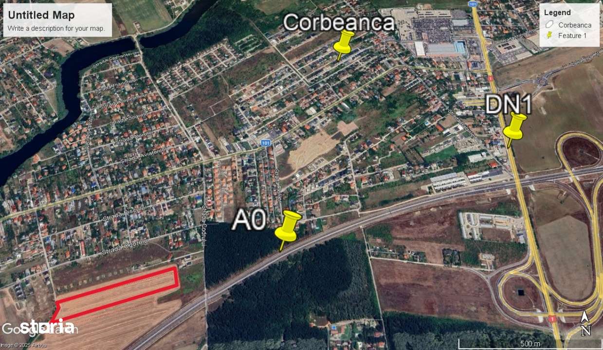 Teren premium rezidential sau industrial 26.651mp Corbeanca – acces-1