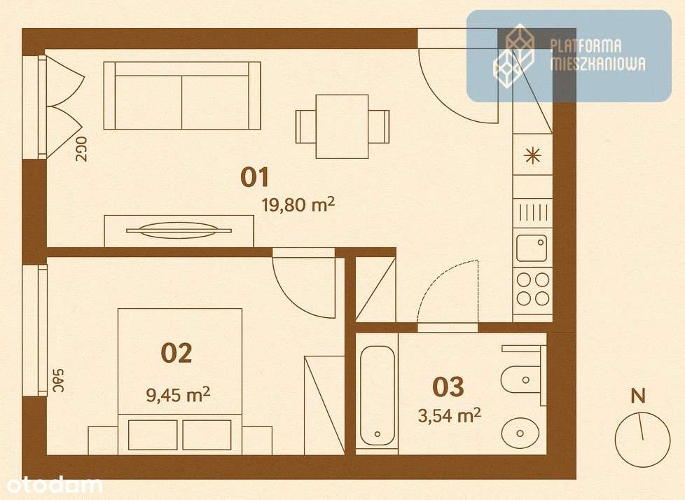 2-pokojowa perełka w sercu Wrocławia ! - Pełny obrazek: 5/8