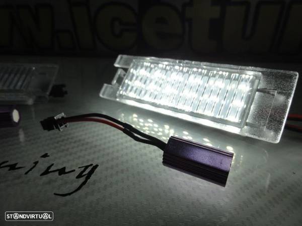 Suporte de lâmpada de matricula com led branco para Opel Adam, Corsa D, E, Astra H, J, K, insignia, Vectra C, Zafira B, Meriva A, B, Tigra B, Cascada, Ampera, Chevrolet Malibu, Camaro, Volt - 20