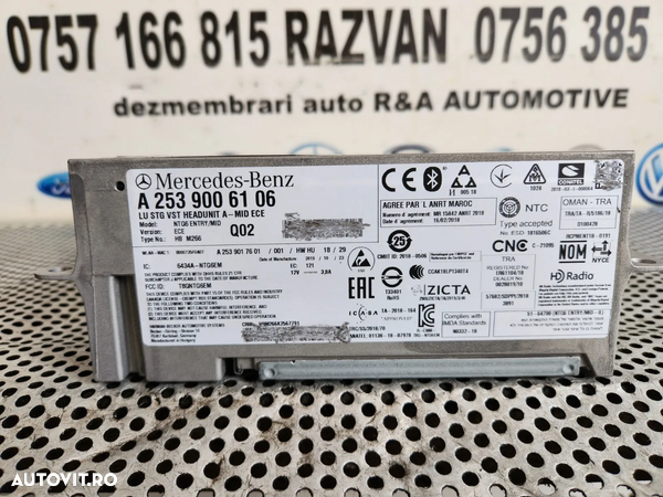 Modul Unitate Navigatie Mercedes GLC W253 X253 C Class W205 Cod A2539006106 Dezmembrez Mercedes GLC X253 W253 Volan Stanga Motor 654.920 - Dezmembrari Arad - 6