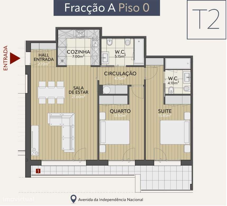Apartamento T2 || Novo || Praia da Nazaré-19