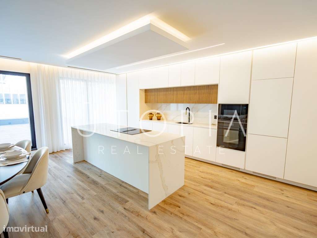 T4 novo com terraço, sala de cinema e piscina - D. João III Prestig...-48