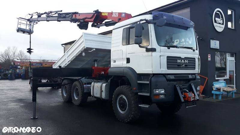 MAN 6x6 HDS HMF 3620 ENERGETYKA KIPER PRZYCZEPA KOSZ WIERTNICA - 11