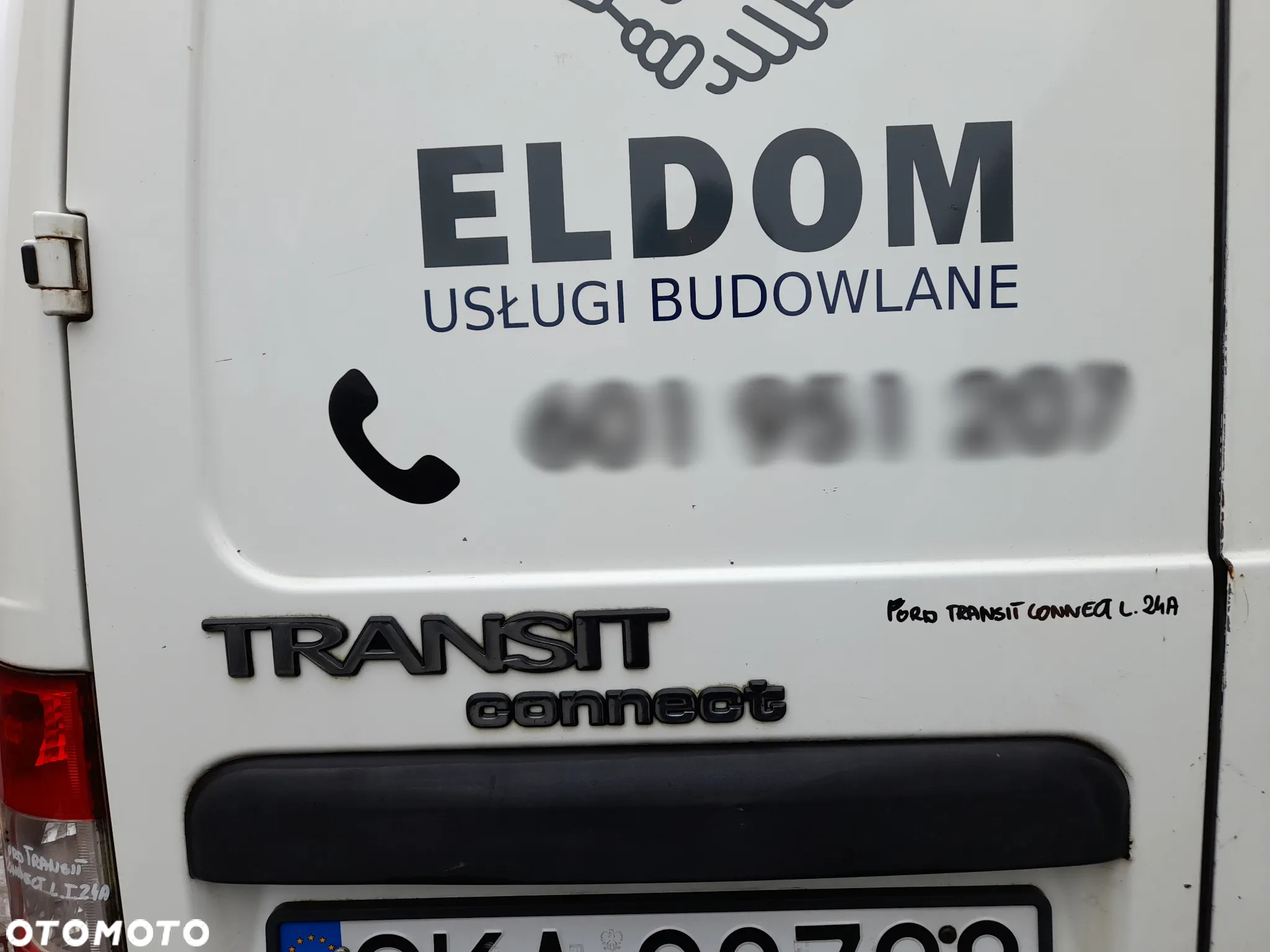 FORD TRANSIT CONNECT I MK1 DRZWI LEWY TYŁ LEWE TYLNIE Z KLAPY AA - 5